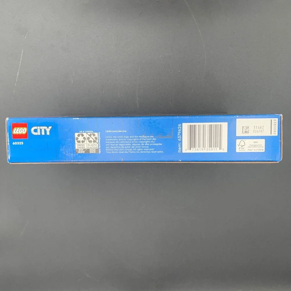 LEGO City Cement Mixer Truck 60325 Retired Building Set 85 Pieces New Sealed